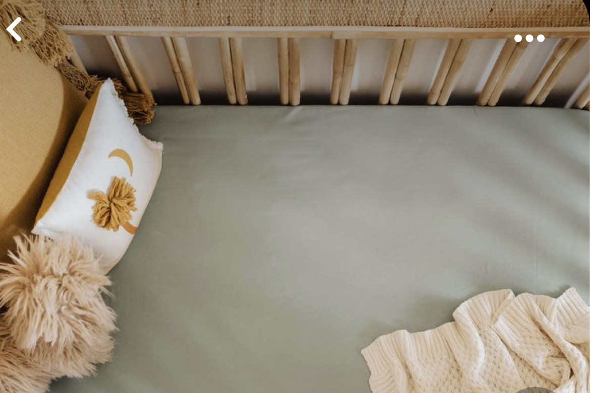 Soft Cotton Fitted Sheet for cot or single bed pink sage or