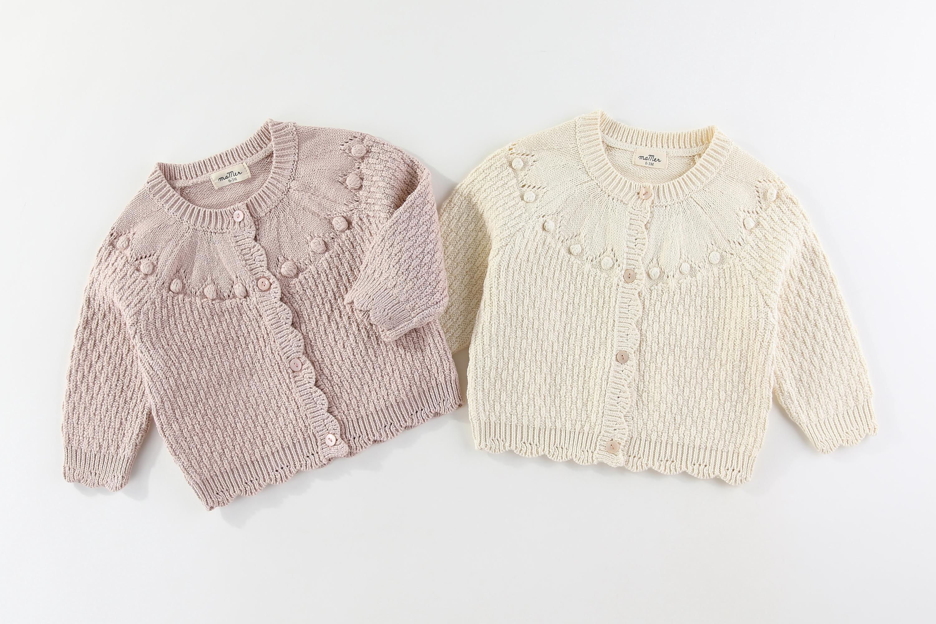 NEW! Ella Cardigan 100% cotton: 0-3M, 3-6M, 6-12M, 1-2Y, 2-3Y, 3-4Y, 4-5Y, 5-6Y