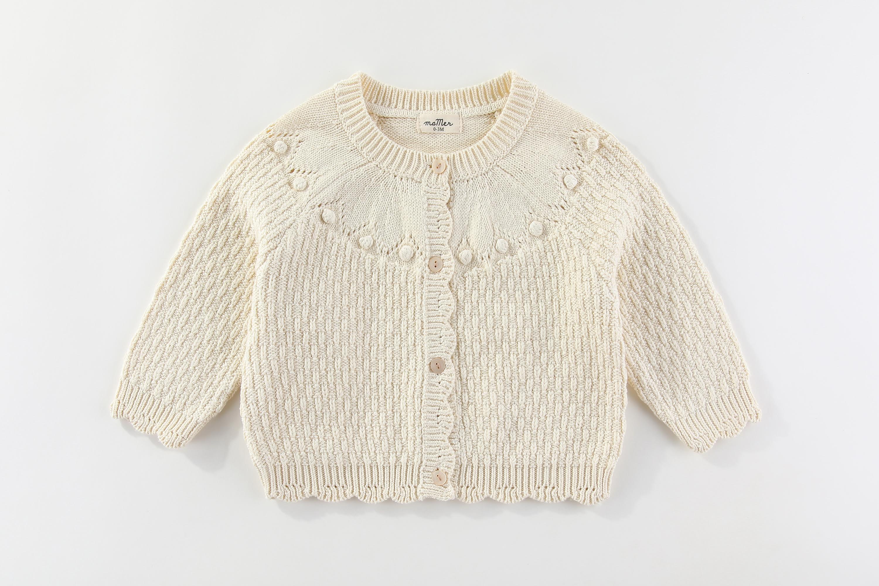 NEW! Ella Cardigan 100% cotton: 0-3M, 3-6M, 6-12M, 1-2Y, 2-3Y, 3-4Y, 4-5Y, 5-6Y