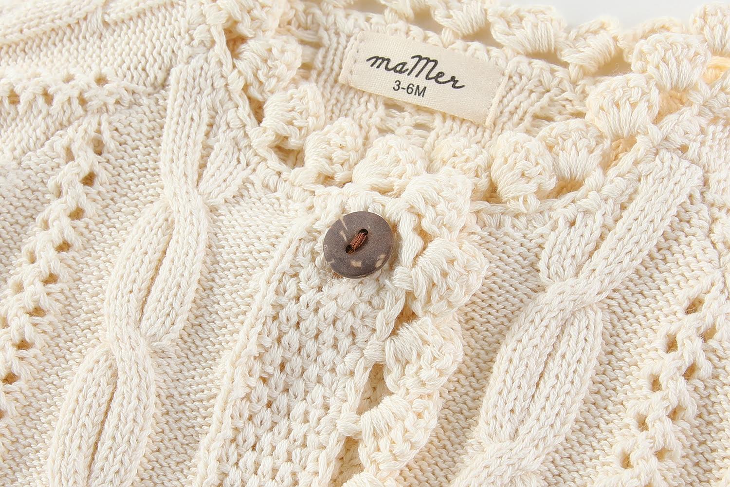 NEW! Chloe Cardigan 100% cotton: 0-3M, 3-6M, 6-12M, 1-2Y, 2-3Y, 3-4Y, 4-5Y, 5-6Y, 6-8Y, 8-10Y