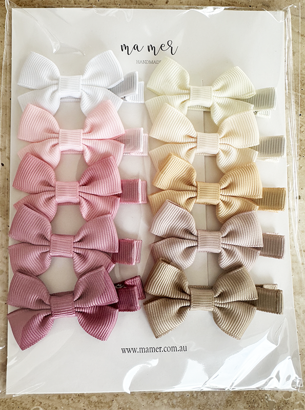 Little Marry Hair Clips -  bundle of 10