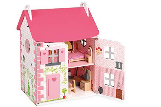 Large Madamoiselle Dolls House + 11 accessories & house furniture