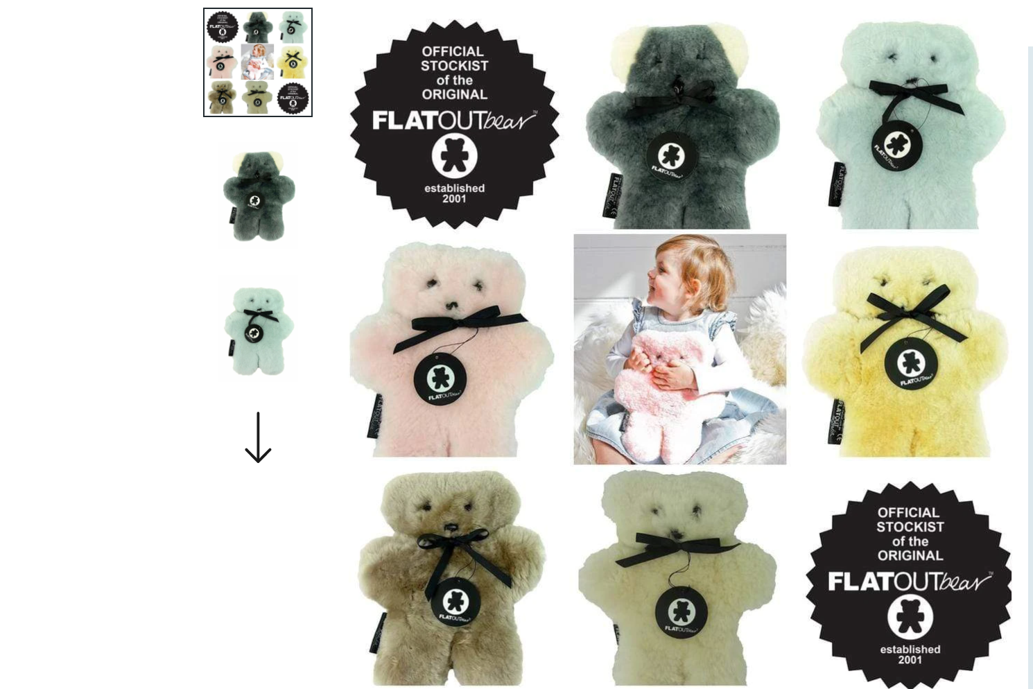 FLATOUT bear - made from 100% australian sheepskin