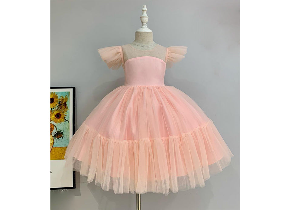 Ellena Dress in Light Pink  - 1-2Y, 2-3Y, 3-4Y, 4-5Y