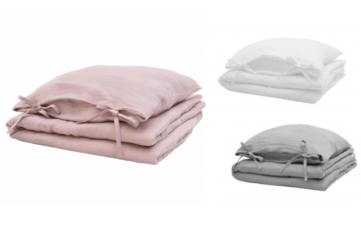 Handmade Linen Quilt + pillow case: 2 sizes