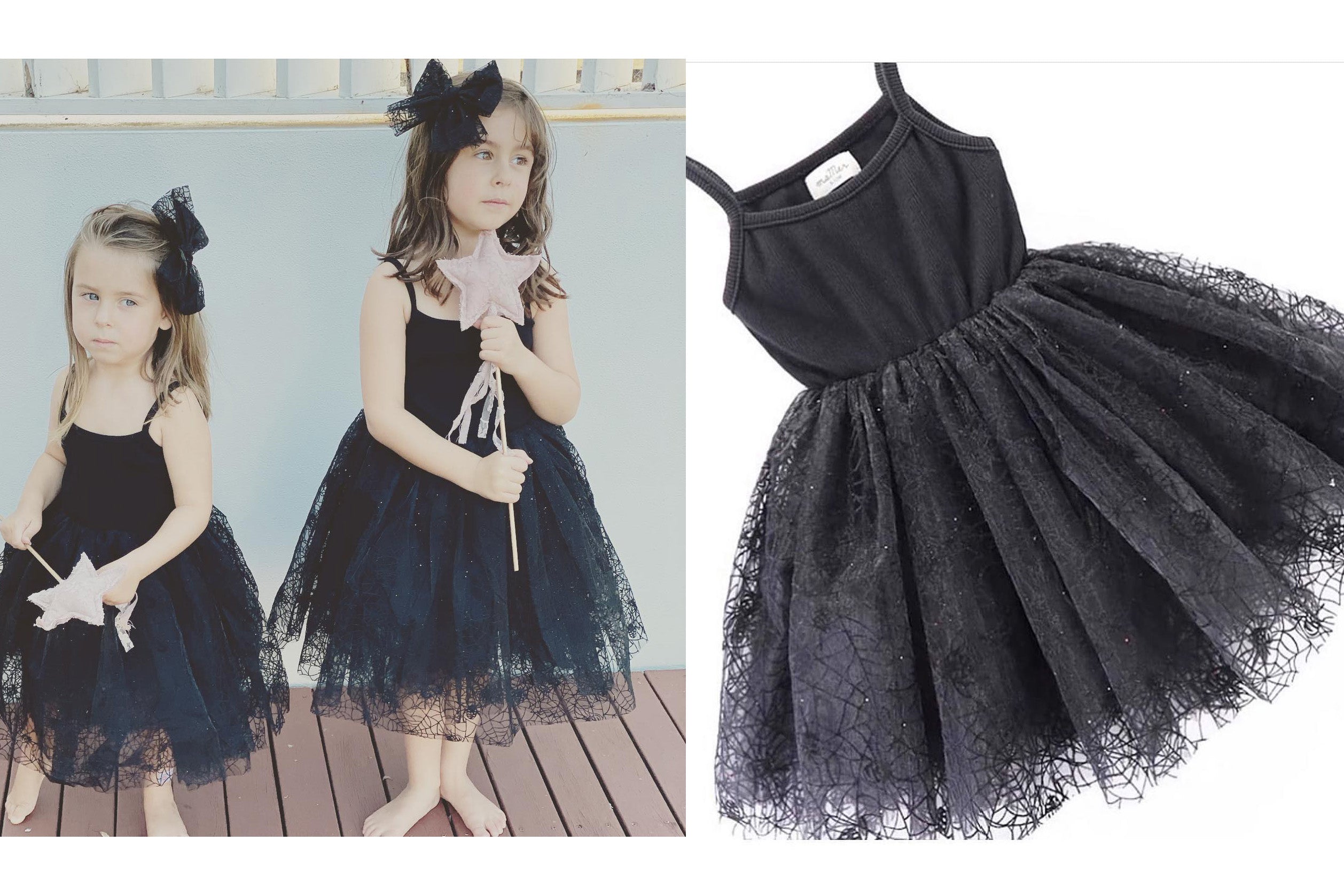 Halloween Valentina Tulle Dress: 2-3Y, 3-4Y, 4-5Y, 5-6Y, 6-8Y